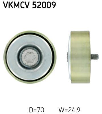Galet enrouleur de courroie d'accessoire SKF ref. VKMCV 52009